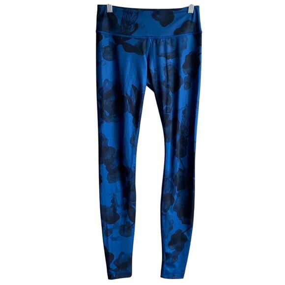 Lululemon Wunder Under Legging Inky Blue Floral 4 - Picture 1 of 10